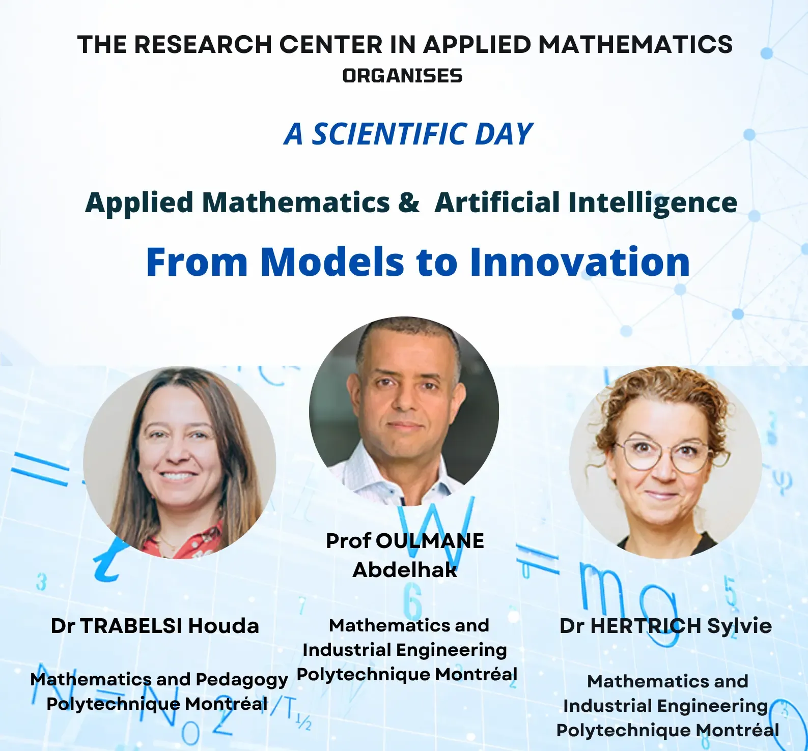 Applied Mathematics & Artificial Intelligence: From Models to Innovation